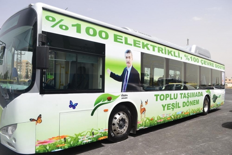 Başkan Güvenç, Elektrikli Otobüsün Test Sürüşünü Yaptı