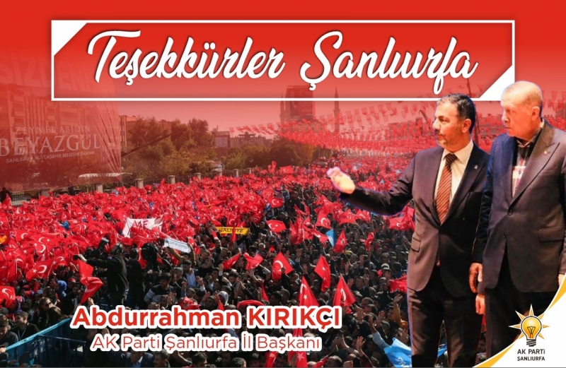 Başkan Kırıkçı'dan miting teşekkürü