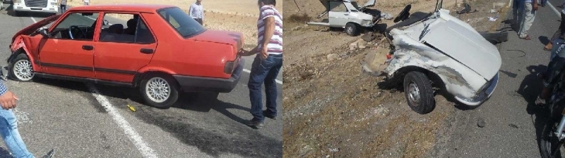 Birecik’te İki Otomobil Çarpıştı: 5 Yaralı