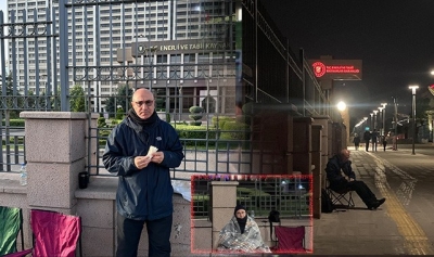 Şanlıurfa Milletvekili Mahmut Tanal, Ankara'da sabaha kadar tek başına eylem yaptı!
